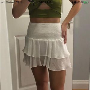 Aritzia White Skirt